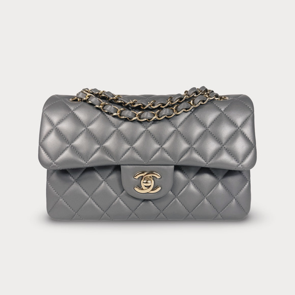CHANEL Handbags - Chanel Quilted Lambskin Medium Double Flap Bag